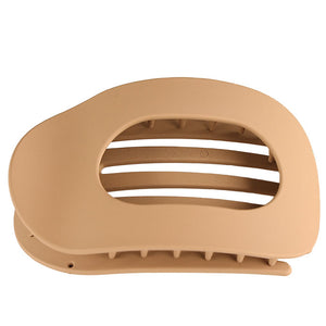 Flat Hair Clip "Mel" (Light Coffee)