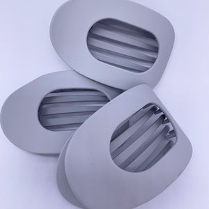Flat Hair Clip "Mel" (Light Grey)