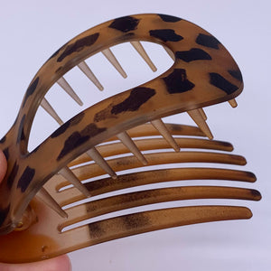 Flat Hair Clip "Mel" (Matt Light Tortoise)