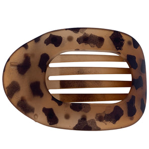 Flat Hair Clip "Mel" (Matt Light Tortoise)