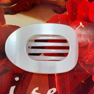 pearl white flat hair clip for driving buy online from frenelle auckland nz