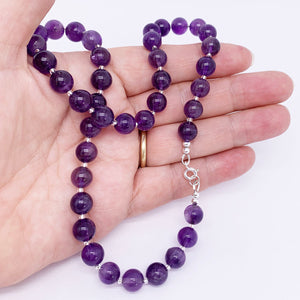 amethyst gemstone necklace frenelle jewellery buy online nz