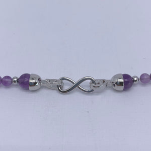 amethyst gemstone necklace frenelle jewellery