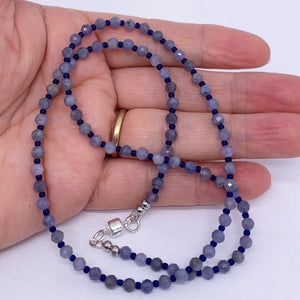 tanzanite gemstone necklace by frenelle jewellery