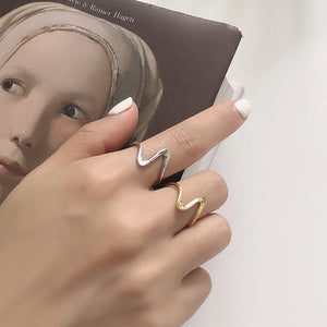 14K Gold Modern Design Adjustable Ring "Nerilla"