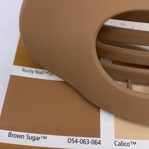 Flat Hair Clip "Mel" (Coffee)