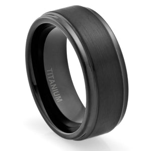 black titanium ring from frenelle jewellery online nz