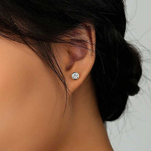 gold stud diamond earrings jewellery nz