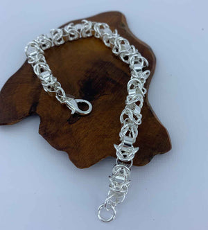 silver byzantine bracelet jewellery nz
