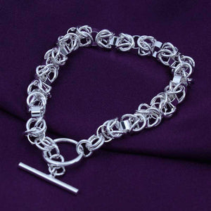 silver byzantine chain bracelet nz