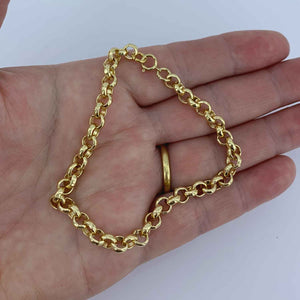 rolo gold belcher chain bracelet
