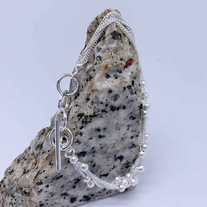 silver bead chain bracelet jewellery nz
