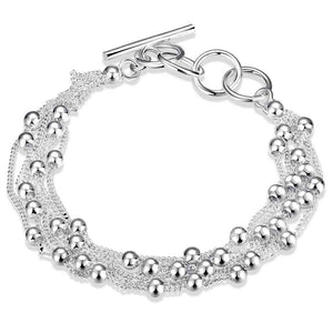 silver bead chain bracelet jewellery nz