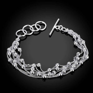 silver bead chain bracelet jewellery nz