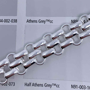 triple brick silver chain bracelet online jewellery