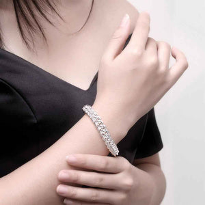 silver chain bracelet toggle nz