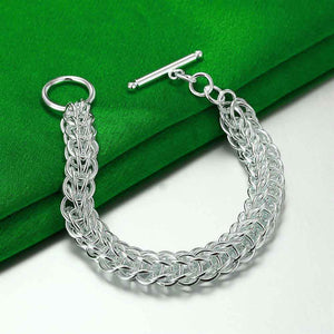 silver chain bracelet toggle nz