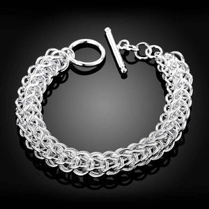 silver chain bracelet toggle nz