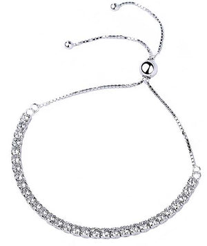 adjustable tennis crystal bracelet for women girls