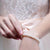 white pearl bridal bracelet silver