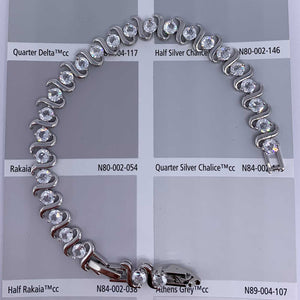 silver crystal tennis bracelet jewellery for women