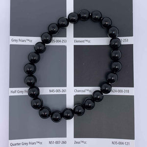 black agate stretch bracelet jewellery nz