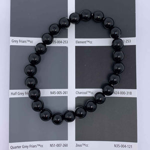 black agate stretch bracelet jewellery nz