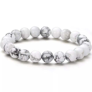 howlite gemstone stretch bracelet for women