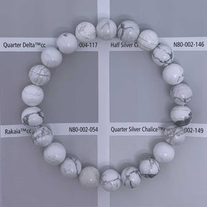 black and white gemstone set bracelet