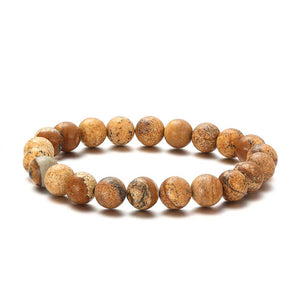picture jasper earth colours stretch bracelet nz