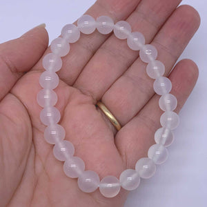 white agate stretch bracelet jewellery