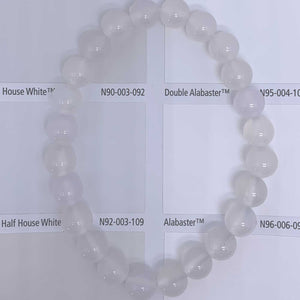 white agate stretch bracelet jewellery