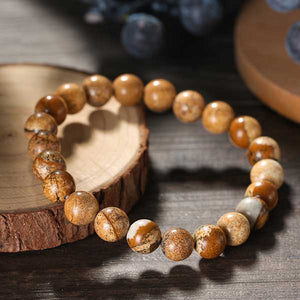 picture jasper earth colours stretch bracelet nz
