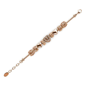 frenelle jewellery charm rose gold bracelet