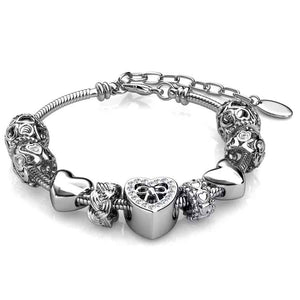 silver crystal charm bracelet jewellery women nz