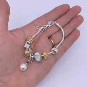 silver charm bracelet frenelle