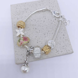 silver charm bracelet
