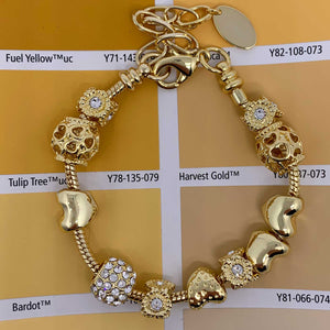 18K gold charm bracelet for women nz
