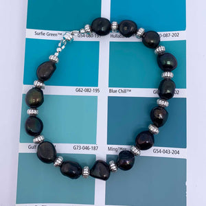 black baroque pearl bracelet blue ribbon resene colour chart