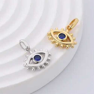 gold evil eye charm frenelle