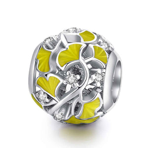 ginko leaves silver charm pandora