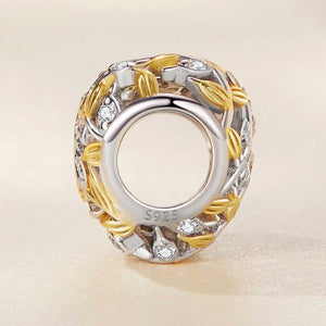 gold silver heart charm for bracelets