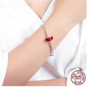 frenelle jewellery charm bead red murano