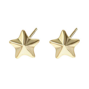 gold star stud earrings for women girls
