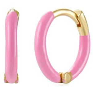 pink gold hoop earrings jewellery for women