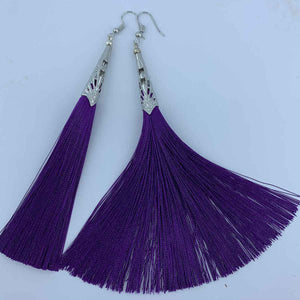 long silk tassel earrings for women