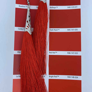 silk tassel earrings for women