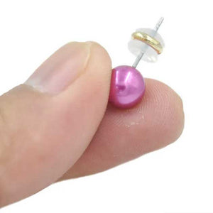silicone hamburger earring backs pink