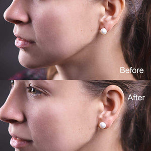 earring back lifters silver on ear