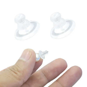 silicone earring backs on earring